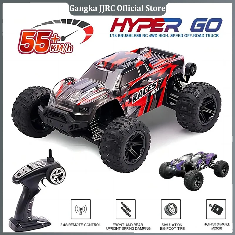 HXRC 8609 8610 1:14 55 км/ч 4WD Радиоуправляемая машина со стандартным дистанционным