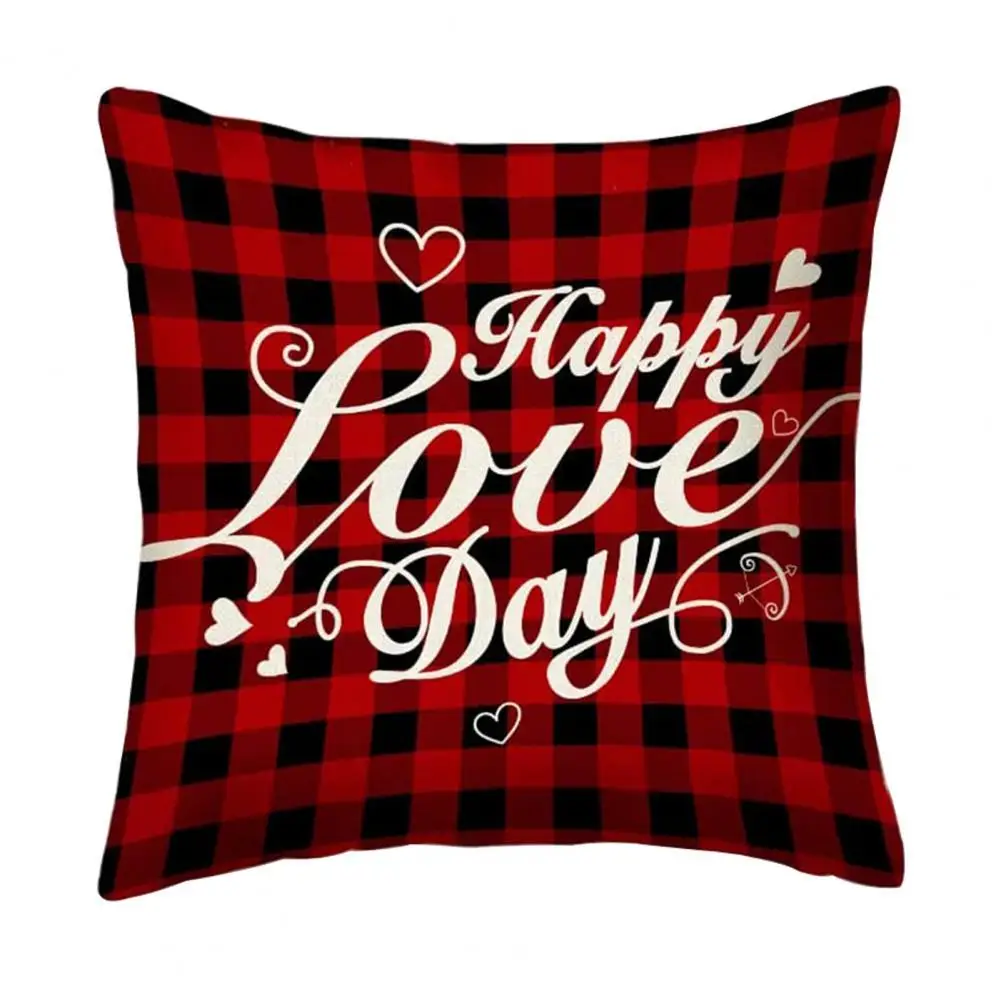 

Reusable 4Pcs/Set Popular Assorted Letter Printed Cushion Throw Cover Flax Cushion Case Burr Free for Car