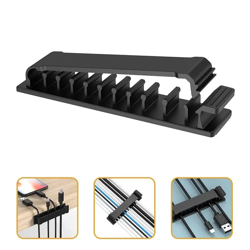 

4pcs USB Cord Organizer Adjustable Headphone Cord Organizer Cable Keeper Clip