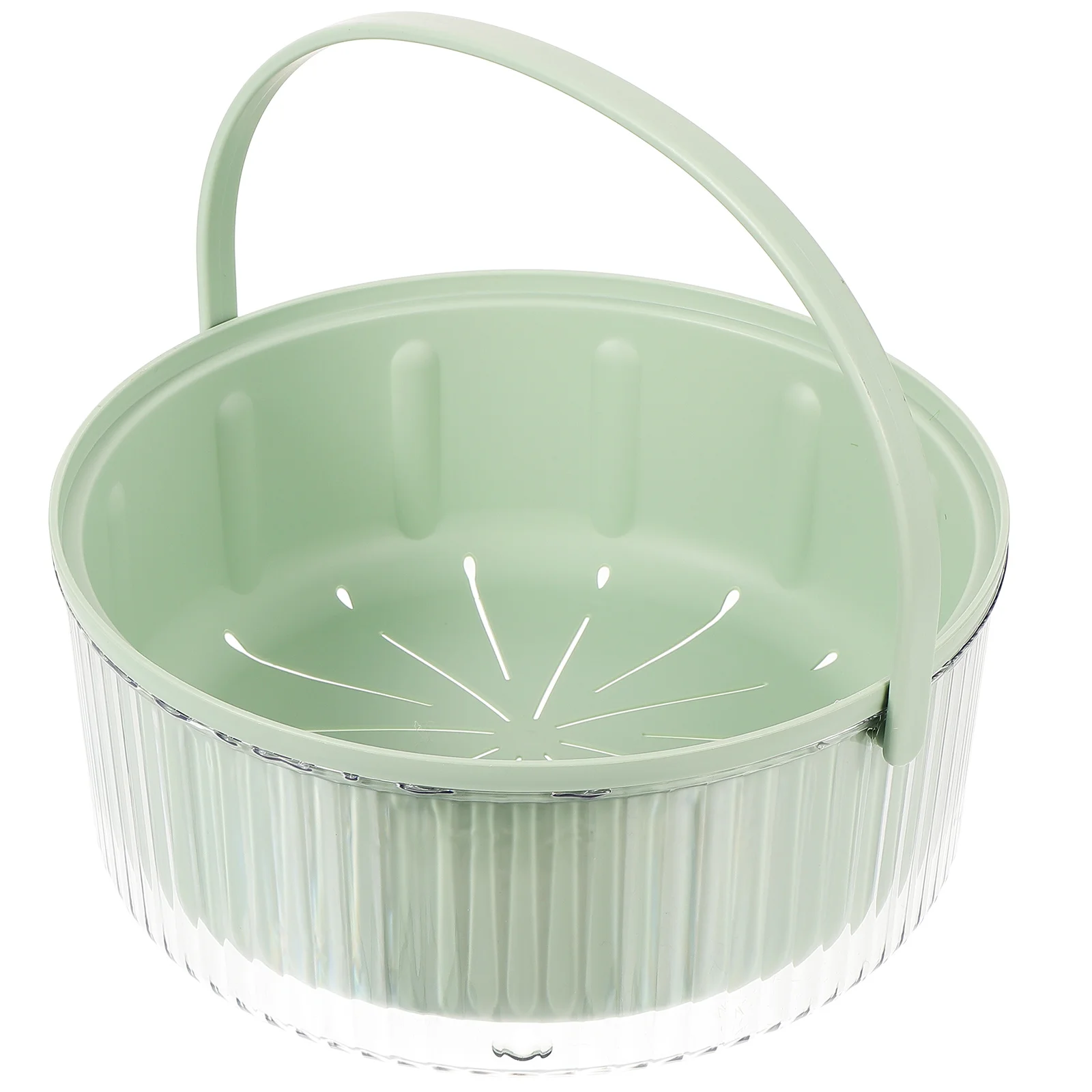 

Vegetable Colander Basket Fruit Drain Double Layer Household Kitchen Strainer Plastic Hamper
