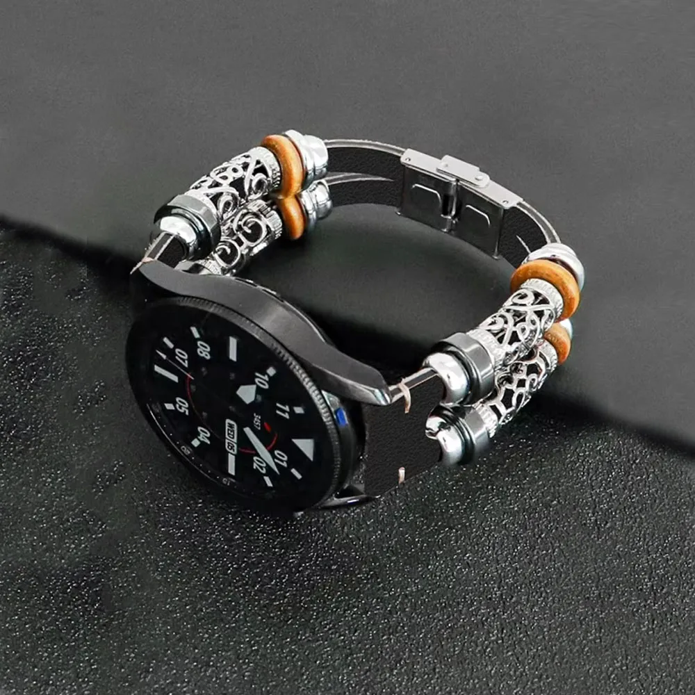 Кожаный ремешок для часов 22 мм Huawei Watch GT 2/2e/3/Pro/46 Samsung Gear S3 Frontier/Classic 3 45 мужской