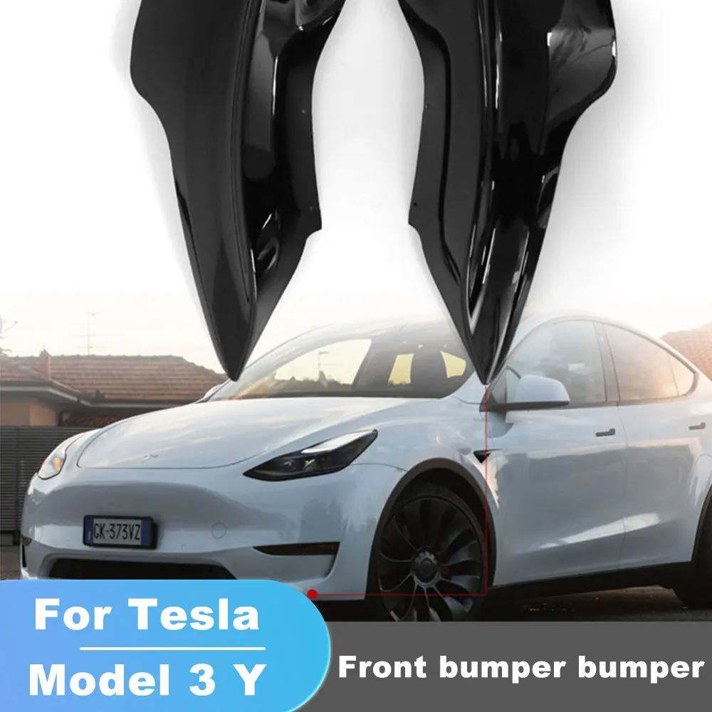 Угловая защита переднего бампера автомобиля для Tesla Model 3 Y 2017-2023 спойлер