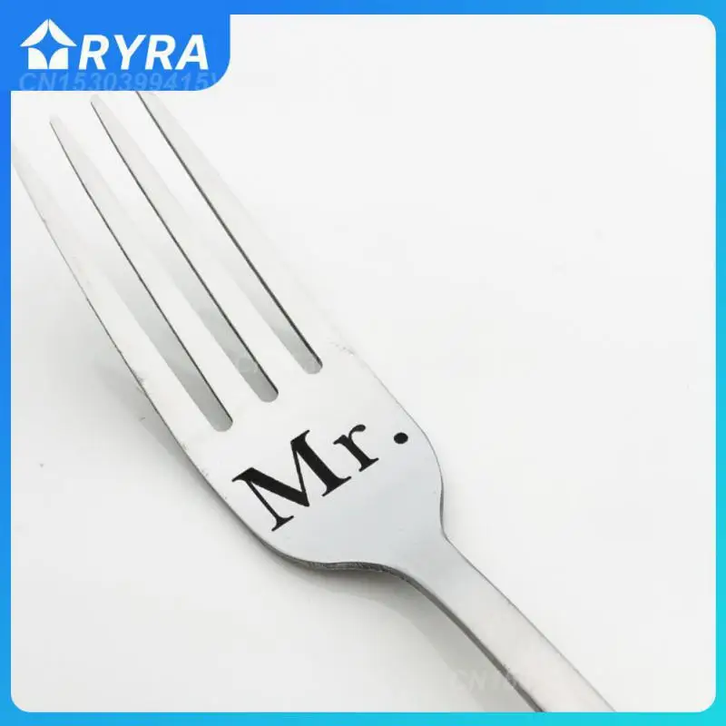 

Вилка для фруктов Серебристая из нержавеющей стали с индивидуальной гравировкой