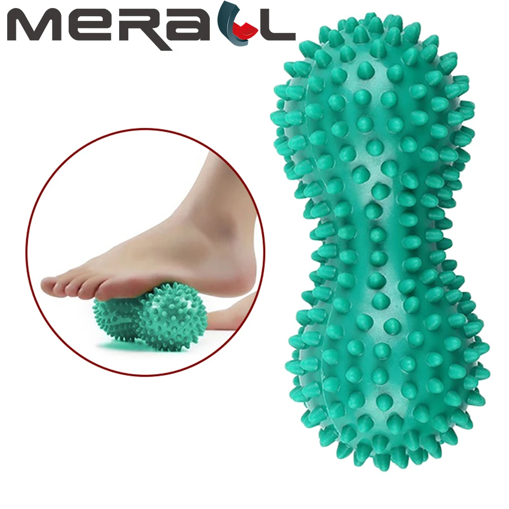 

Spiky Roller Ball Massage Acupressure Masaje Foot Reflexology Relieve Muscle Pain Stress Foot Massage Yoga Fitness Ball Roller