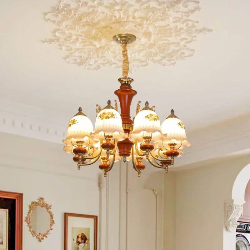 Американская пасторальная ретро-люстра для спальни