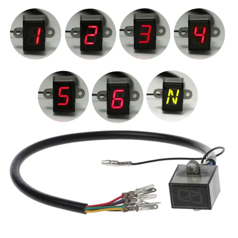 

Motor 6-Speed Display Motor Gear Digital Motocross Light Neutral Parts