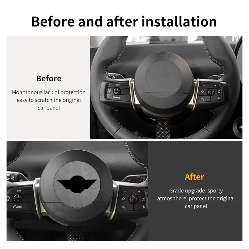 Автомобильная наклейка на руль для BMW MINI Countryman U25 Cooper J01 J05 F65 F66 F67 наклейки из