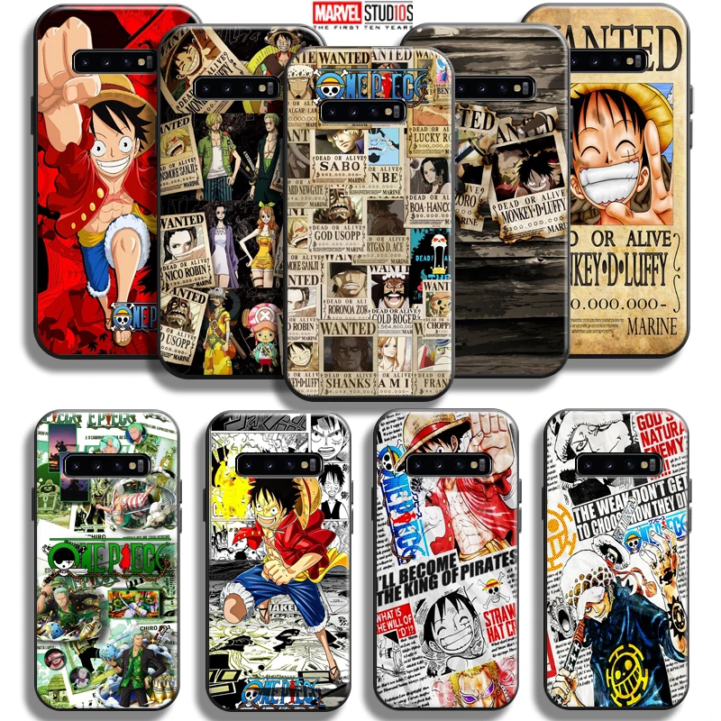 

Anime One Piece Comics Phone Case For Samsung Galaxy S10 S10 Plus S10 Lite S10E S10 5G Funda TPU Coque Liquid Silicon Back