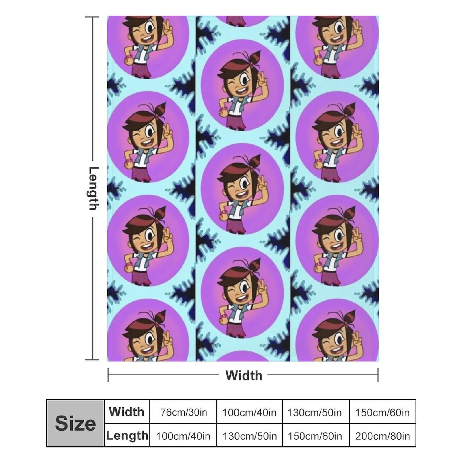 The Ghost and Molly McGee — пледы одеяло в среду милые декоративные одеяла клетку