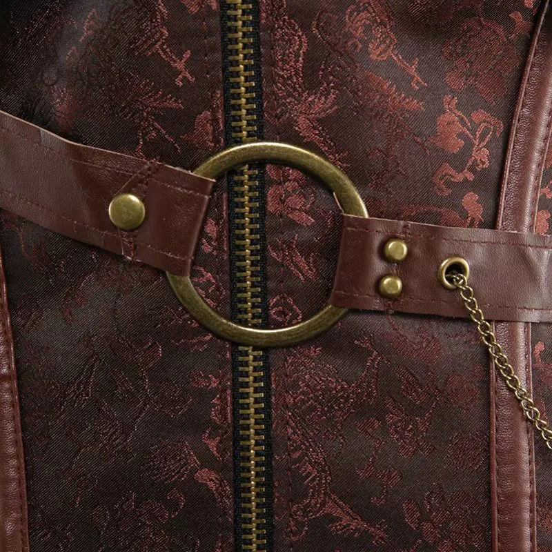 SUSOLA женский корсет в стиле стимпанк из искусственной кожи бурлеск клубная одежда