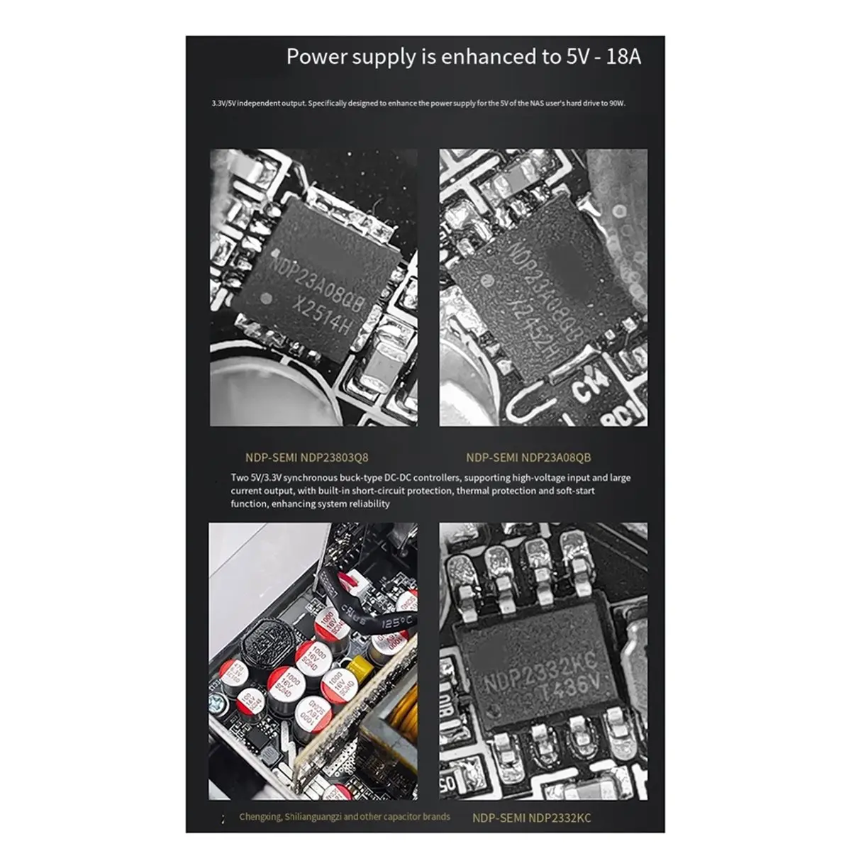 Фото Мега-распродажа 618: Модульный блок питания Flex 600W, малый 1U, для ITX, компактных мини-ПК, POS-систем, AIO, NAS, 100-240В №3