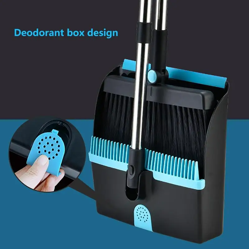 

Broom And Dustpan Set Broom Set Long Handle Foldable Broom And Dustpan Set Household Cleaning Multifunction Dustless Floor Type