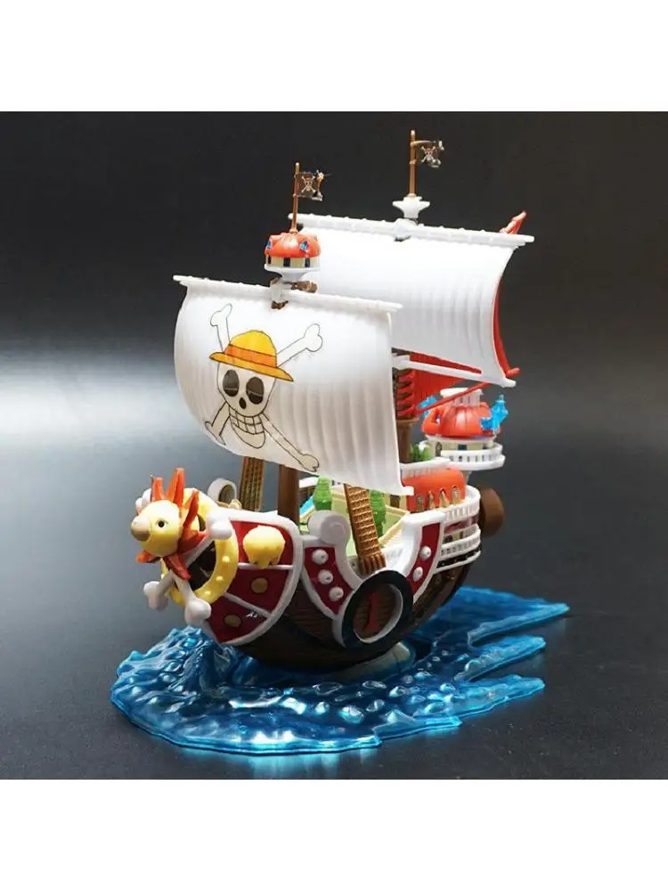 

13cm Anime One Piece Luffy THOUSAND SUNNY Figure Toy Assembling Boat Model Pirate Ship Decoration Collectible Gifts for Children