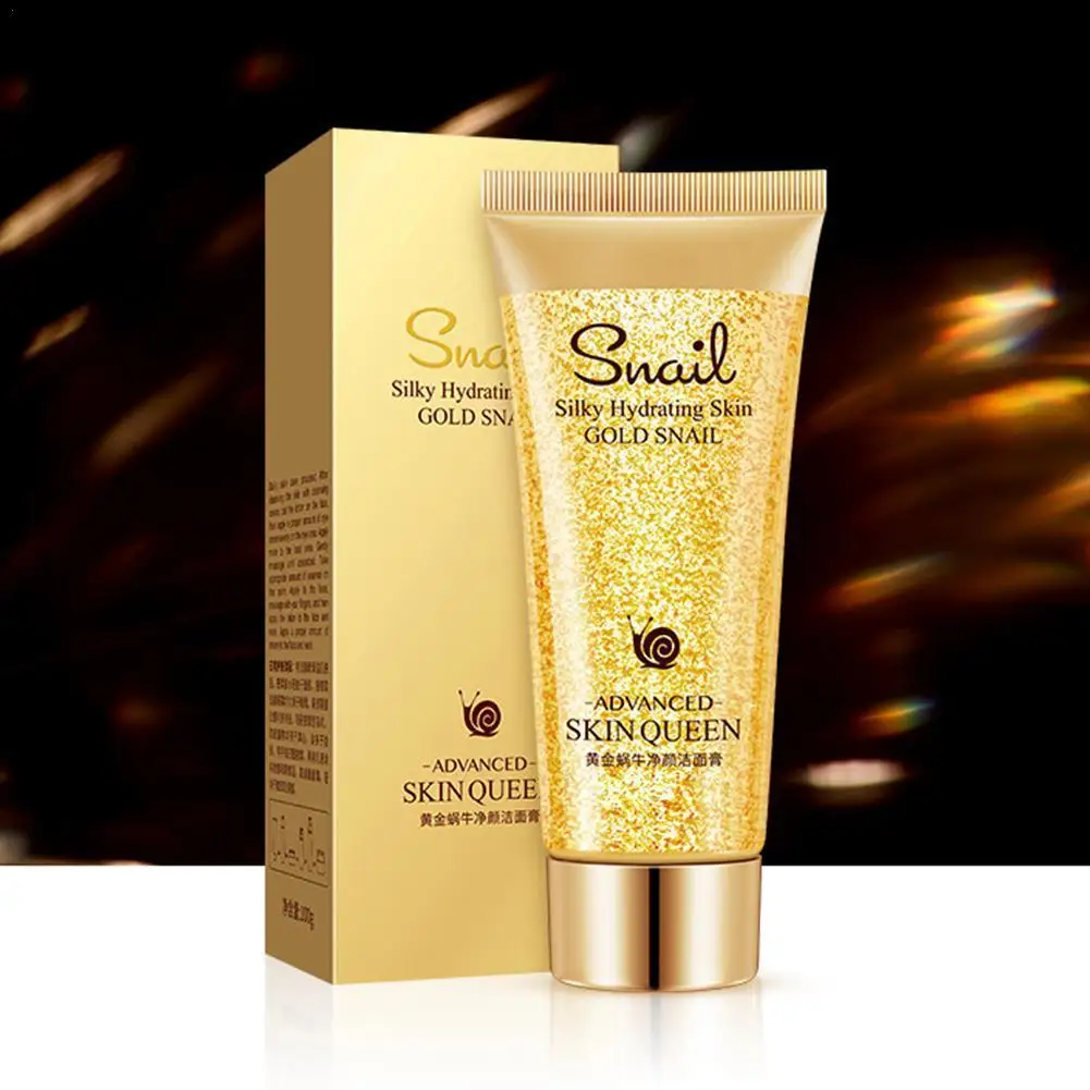 

100g Golden Snail Moisturizing Face Cleanser Hydrating Gentle Refreshing Products Cleanser Skin Cleansing Care Deep Oil Control