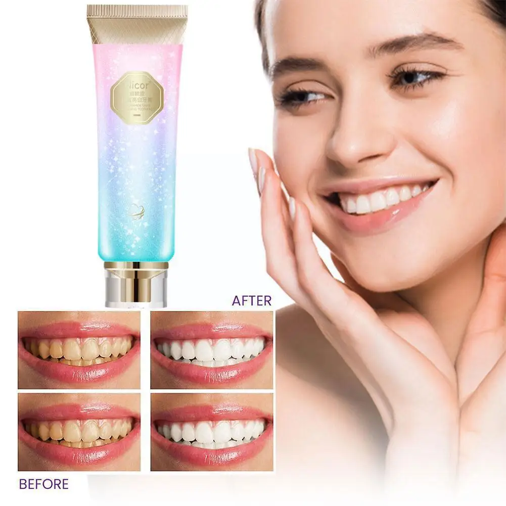 

Никотинамид отбеливающая зубная паста для прессования свежего очищения дыхания 100 г Защита Мягкая глубокая очистка десен D8B2