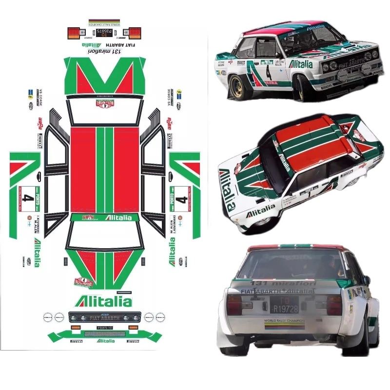 Плоский корпус TC131 1/10 131 раллийный автомобиль 190 мм x 257 Tamiya TT01 TT02 RC