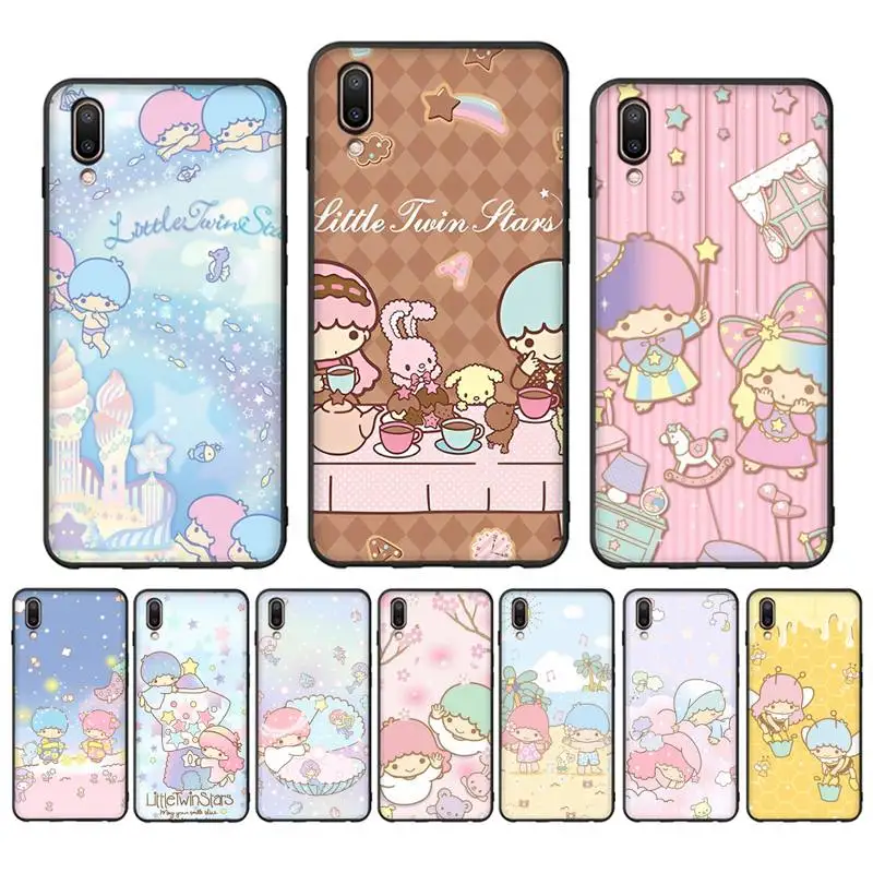 

Little T-Twin Stars Phone Case Case For Oppo Reno Realme C3 6Pro Cover For vivo Y91C Y17 Y19