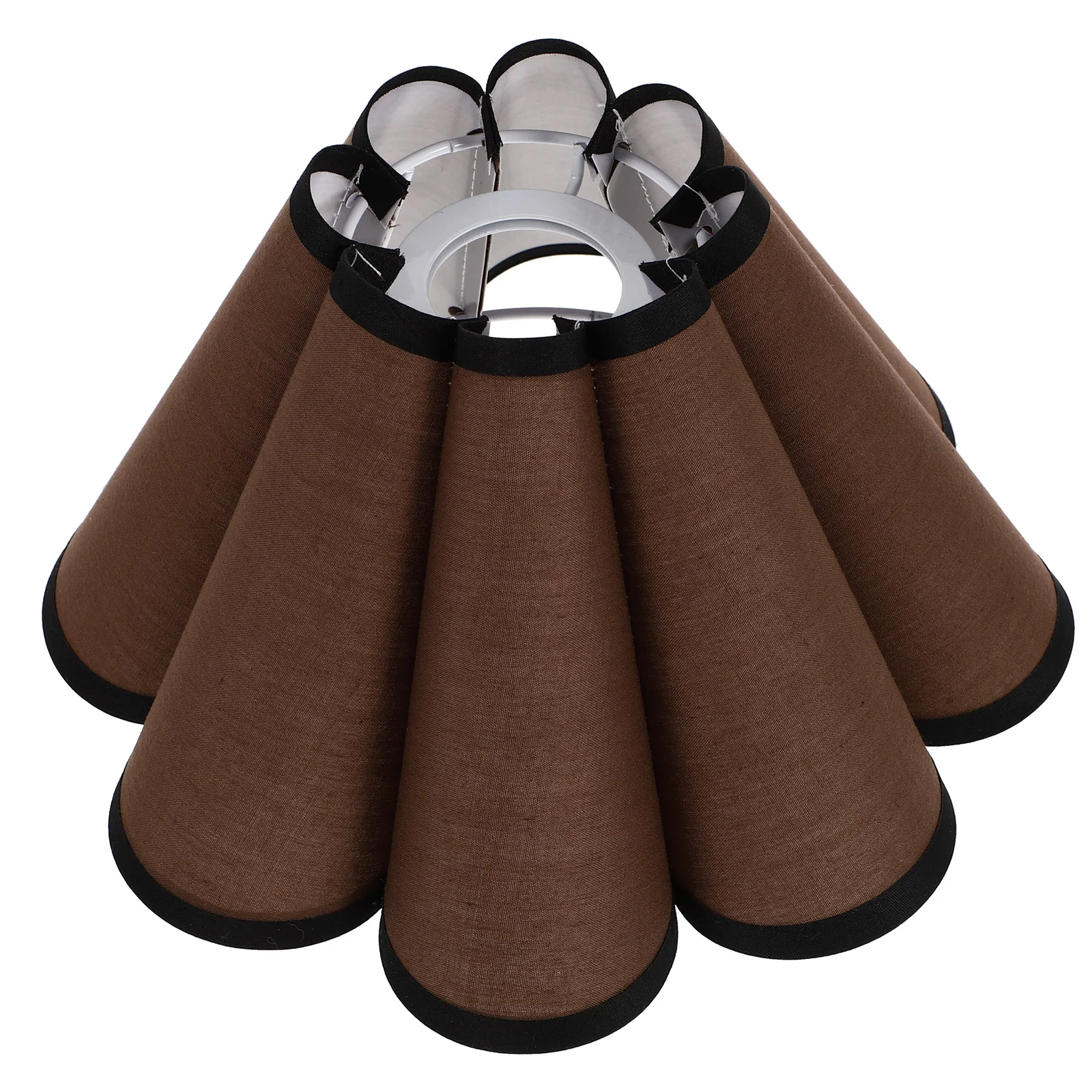 

Folding Light Dustproof Lampshade Decor Floral Decorations Cage Exquisite Cloth Clip Desk