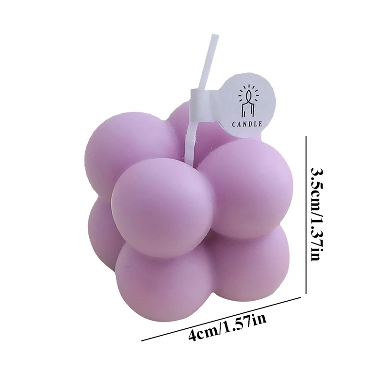 Маленькие ароматические свечи с пузырьками в форме Куба украшение для дома на