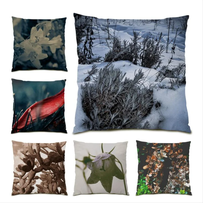 

Cushion Cover 45x45 Modern Art Natural Landscape Living Room Decoration Throw Pillow Cover Home Decor Gift Polyester Linen E1392