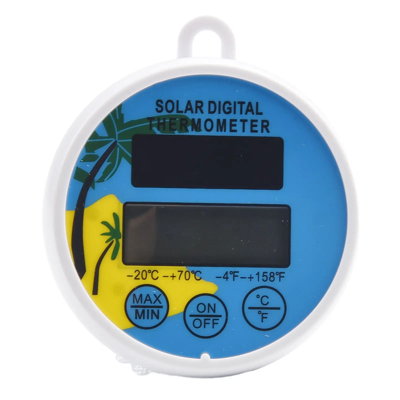 

Digital Thermometer Pool Thermometer 5.1*3.1 Inch Accurate Temperature Floating Large Display Outdoor Rainproof