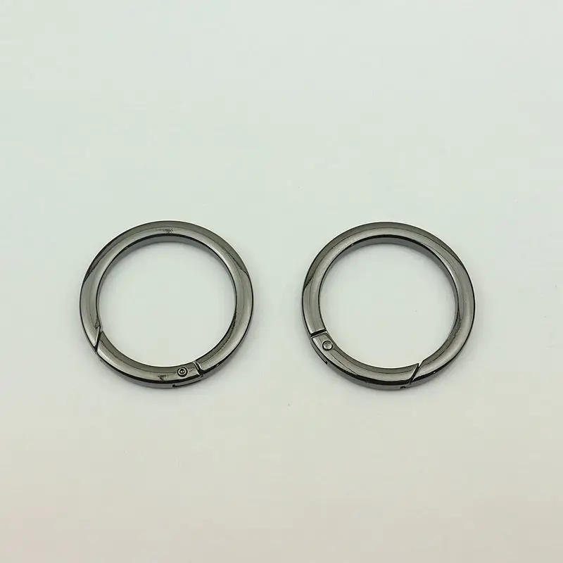 10Pcs 50mm Flat Metal Spring Rings Bag Strap Hook Buckle Handbag O Ring Connector Belt Clasp Dog Collar Buckles DIY Accessory