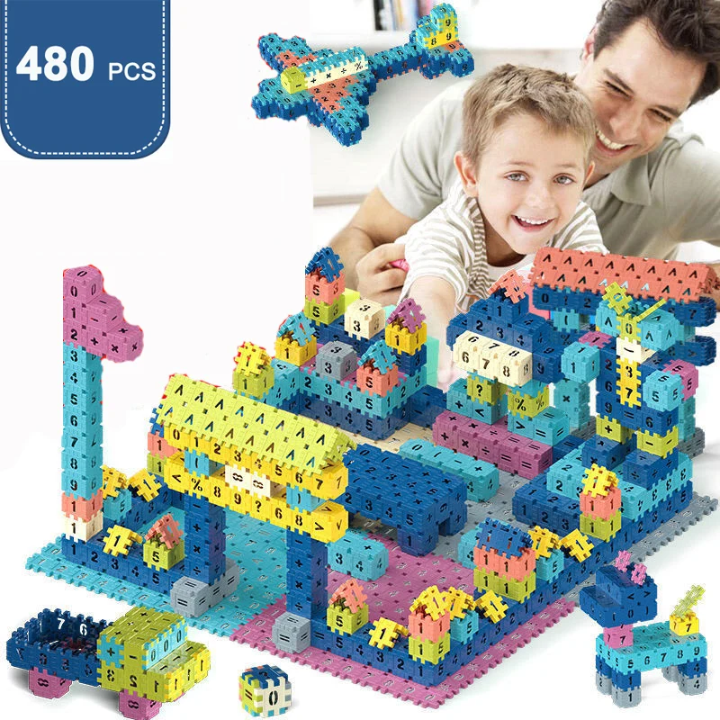 

480 шт., Детский конструктор «Цифры»