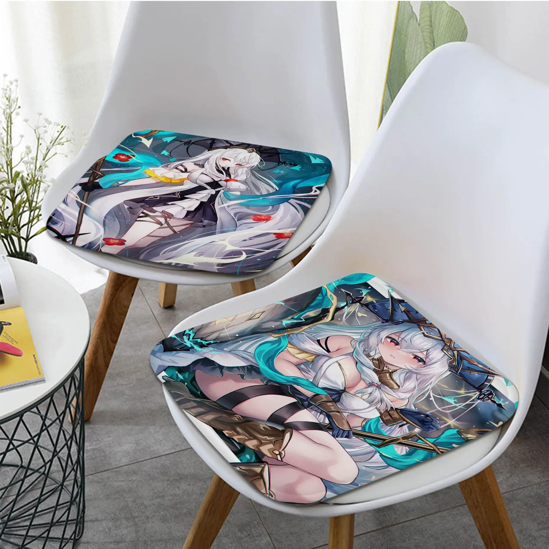 

Game Arknights Art Stool Pad Patio Home Kitchen Office Chair Seat Cushion Pads Sofa Seat 40x40cm Stool Seat Mat