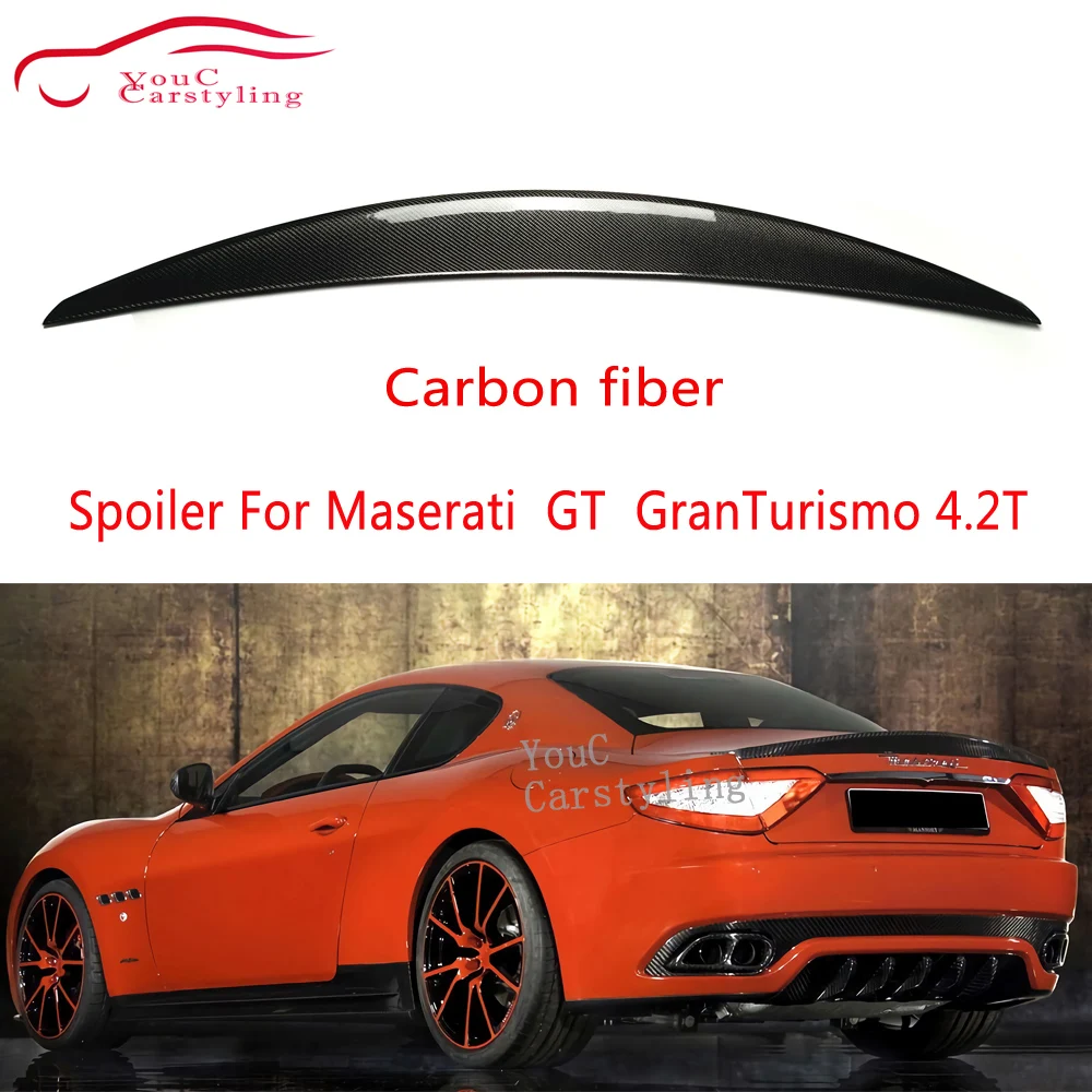 

Задний спойлер для багажника из углеродного волокна 4,2-2006 для Maserati GT granтуризм 2011 T, 2 двери, не трансформируемый