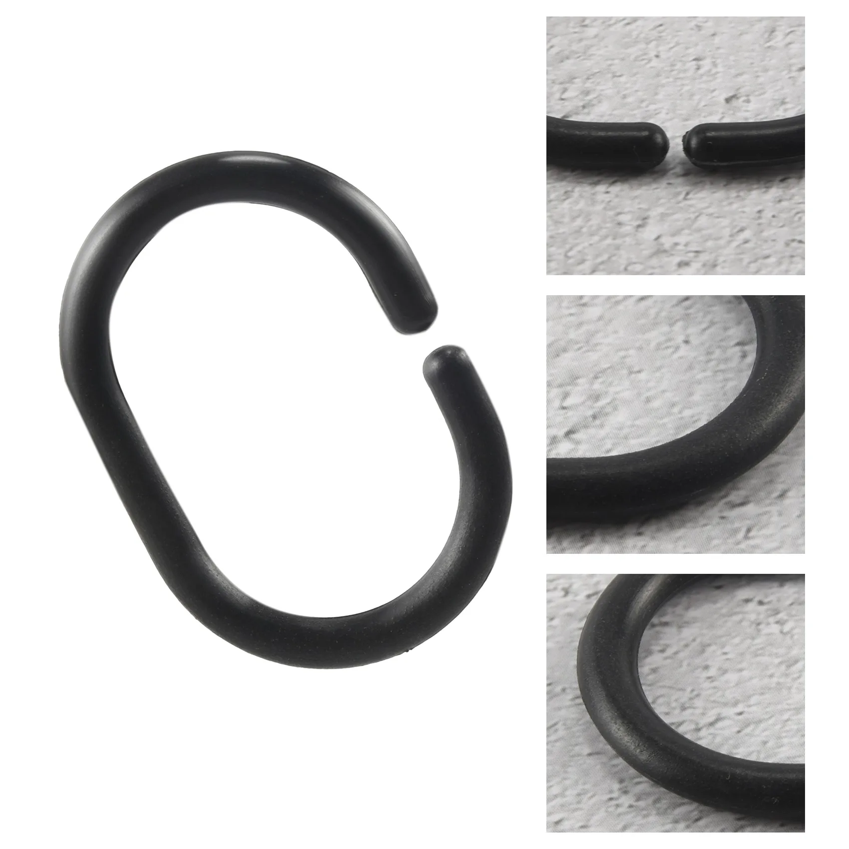 24 шт. кольца для занавесок душа пластиковые крючки ванной комнаты душевая штанга