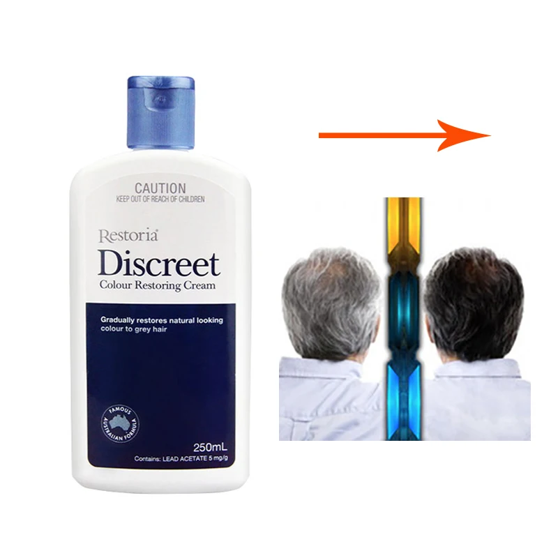 Restoria Discreet Colour Restoring Cream/ Lotion, Hair Care 250ml Grey Hair Treatment Reduce Grey Hair - Suitable For Men &Women
