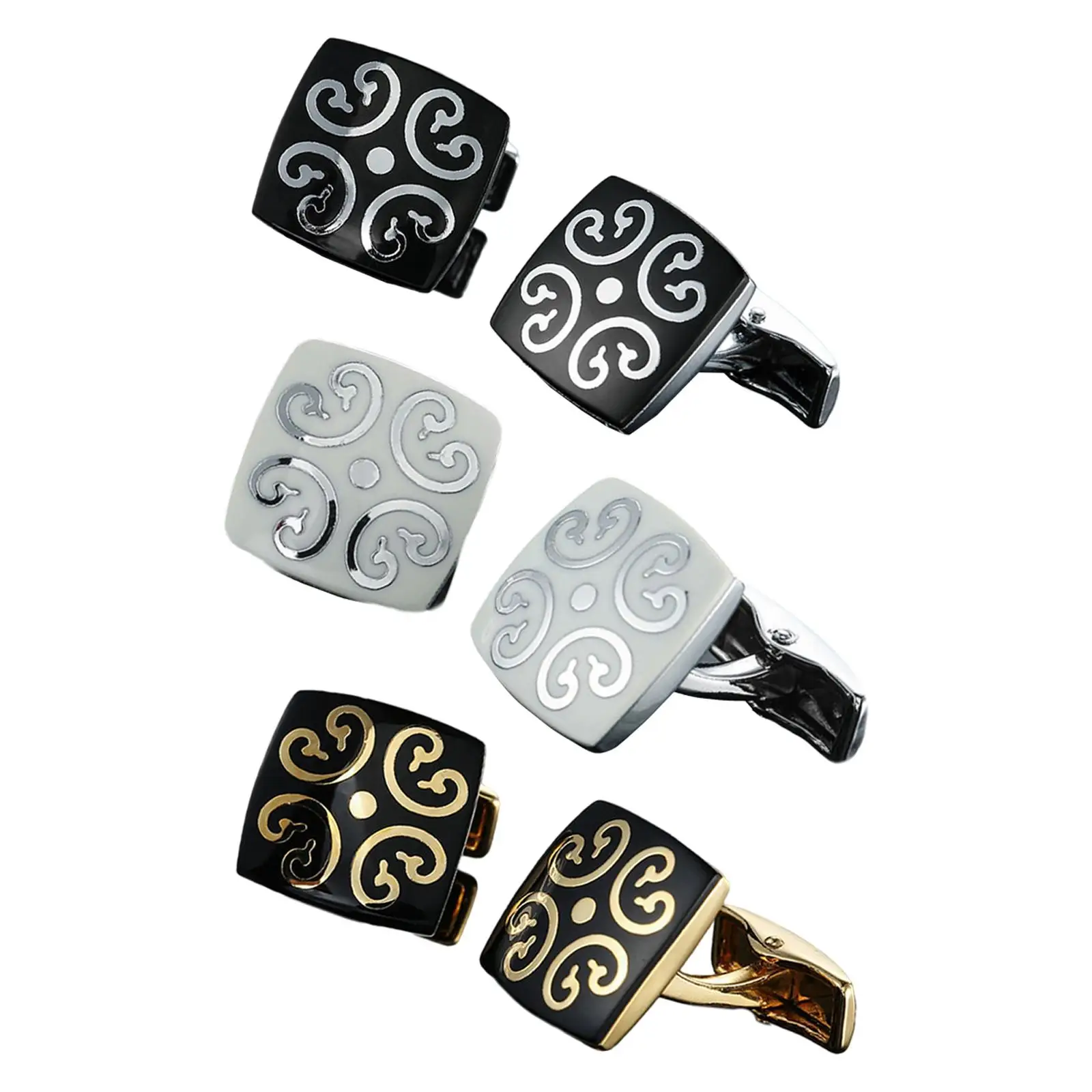 

Classic Dress Shirt Cuff Links Tuxedo Shirt Studs Cufflinks for Wedding Cocktail Party Business Accessories