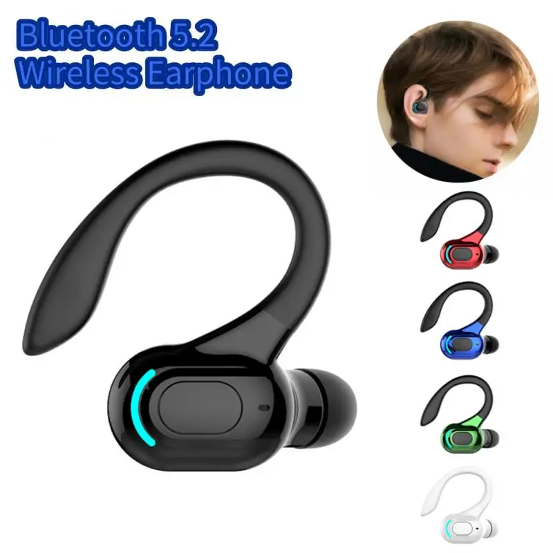 

F8 Wireless Blue-tooth-compatible 5.2 Headsets Running Sports Ear Plugs In-ear Stereo With Mic Super Long Standby Earphones