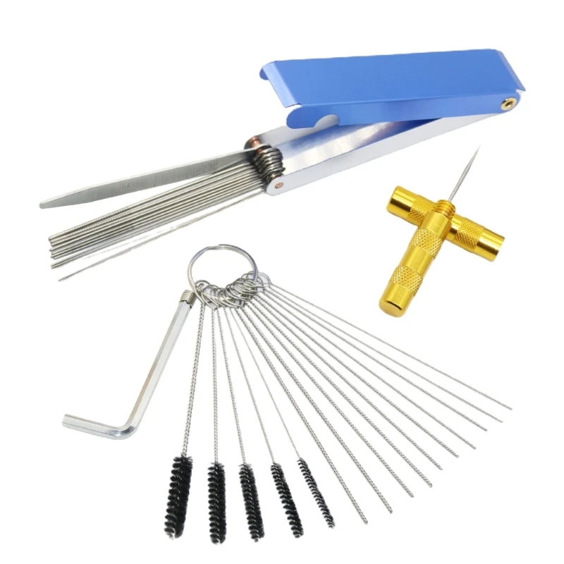 Алюминиевый комплект для очистки карбюратора набор с 5 щетками гаечных ключей