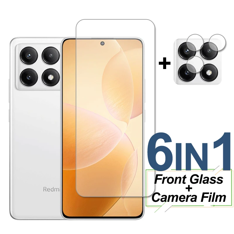 Закаленное стекло для Xiaomi Poco F6 Pro Защита экрана Защитная пленка объектива камеры