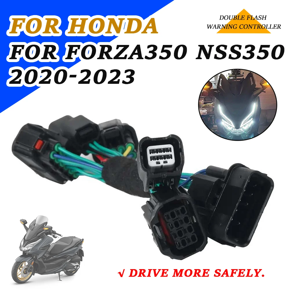 

Motorcycle Accessories Double Flash Warning Controller Turn Signal Light Flasher Switch For Honda FORZA 350 FORZA350 NSS NSS350