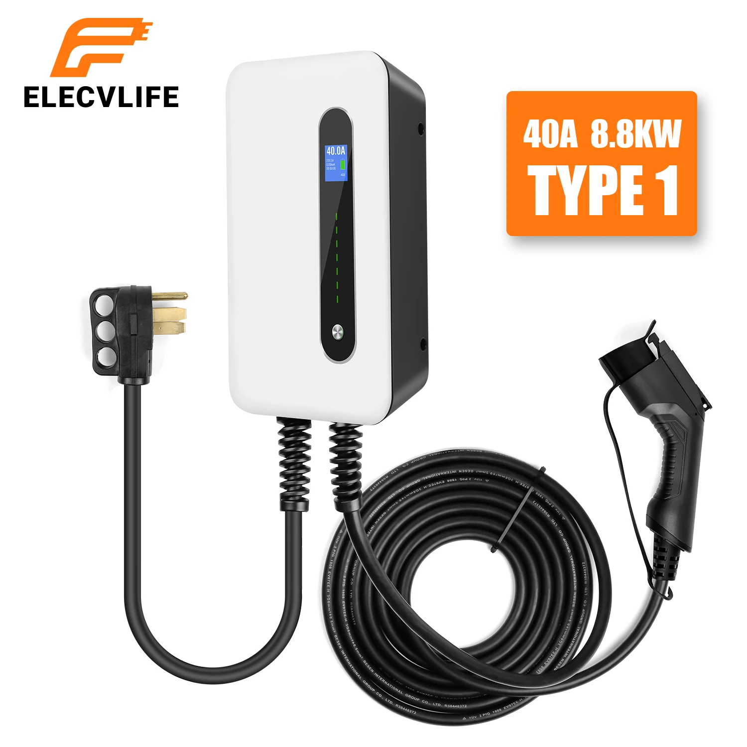 J1772 Type 1 EV Charger Electr	