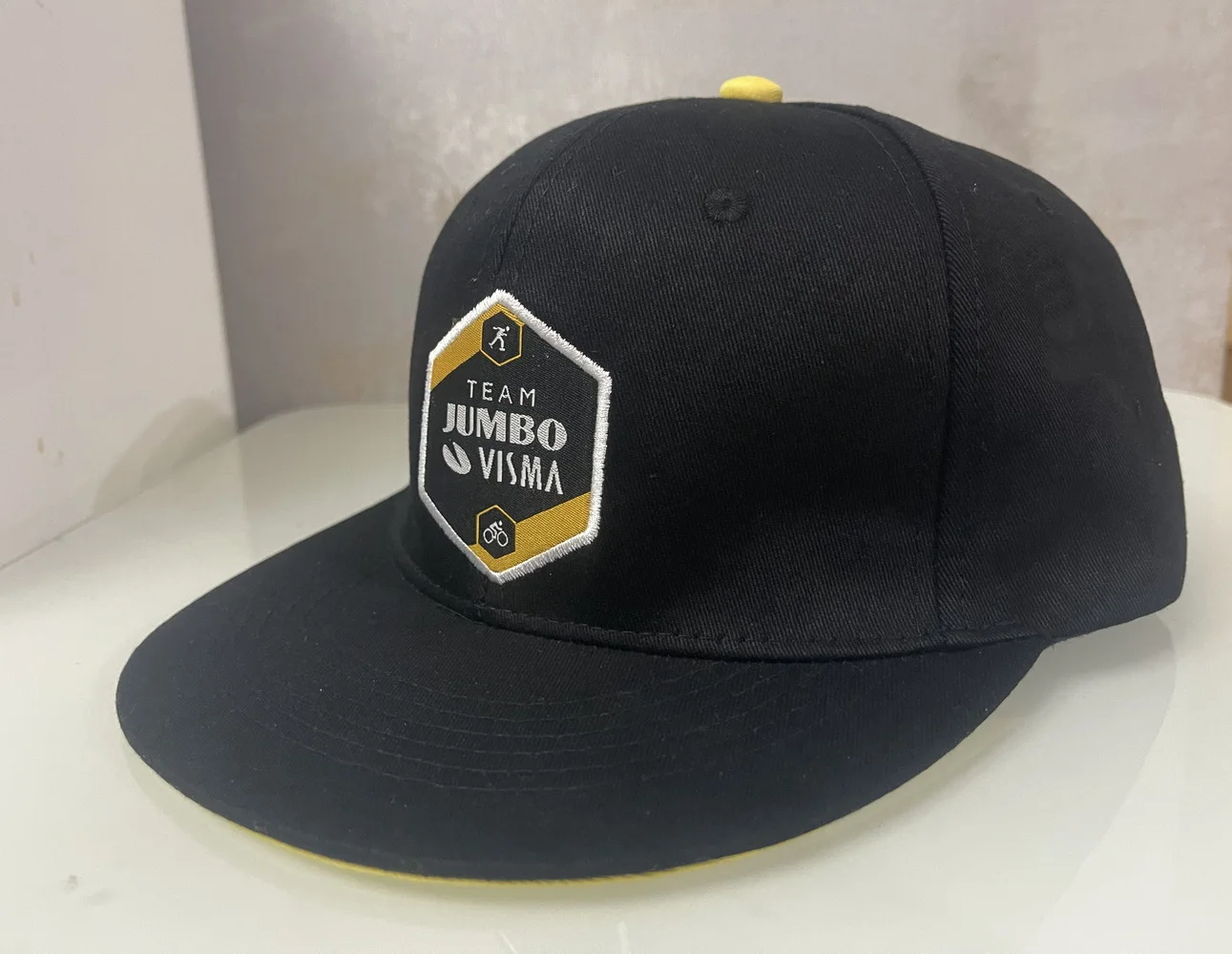 

JUMBO VISMA TEAM 100% Cotton Cycling Snapback Baseball Podium Cap Outdoor Sport MTB Caps