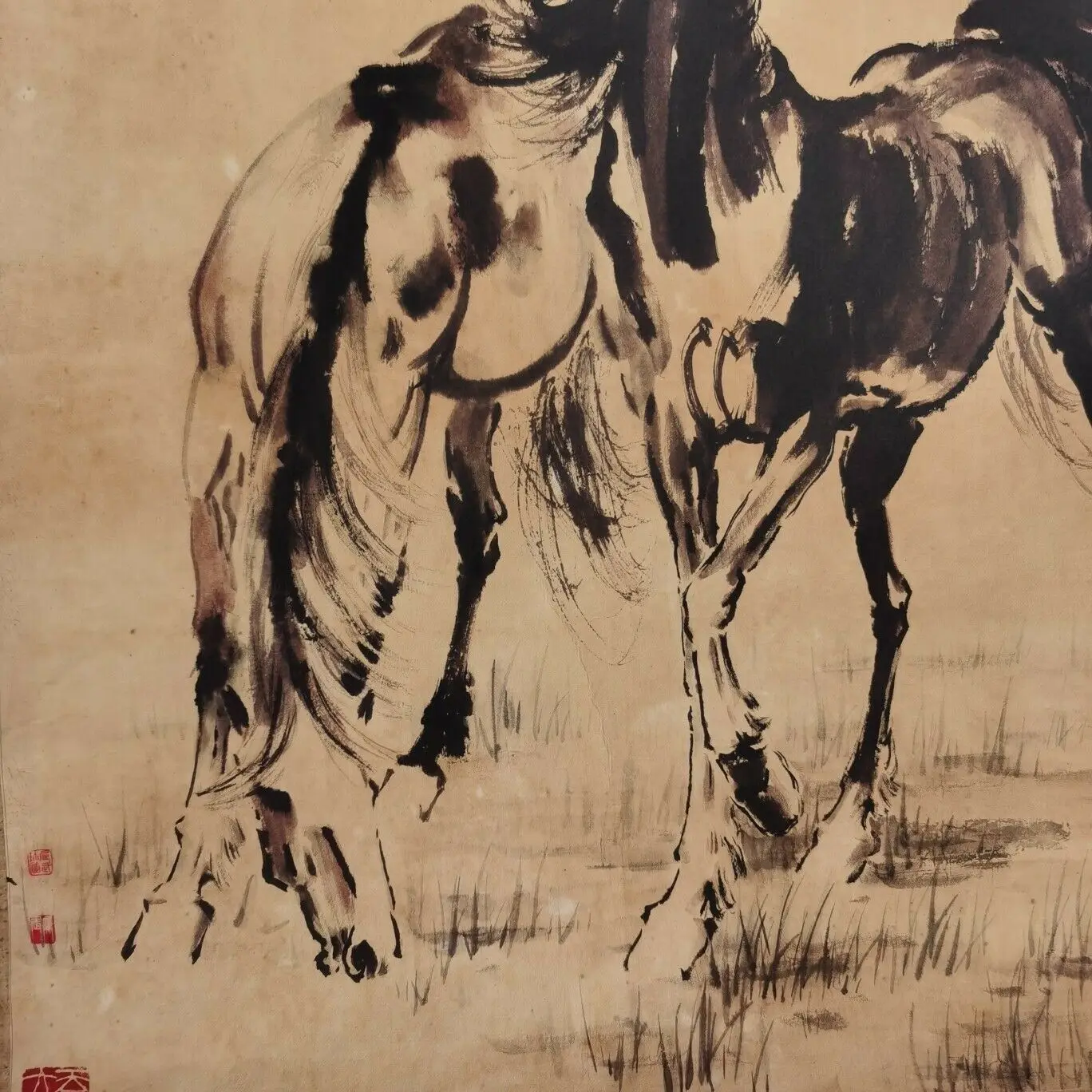 Картина Xu Beihong - Шuangma