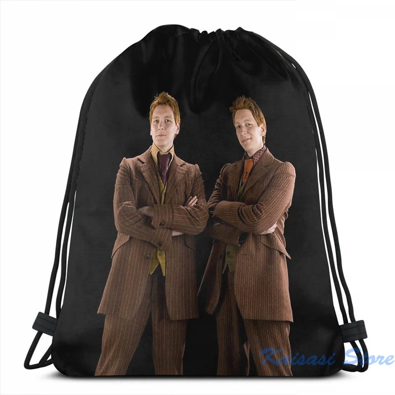 Funny Graphic print Fred and George Weasley USB Charge Backpack men School bags Women bag Travel laptop | Багаж и сумки