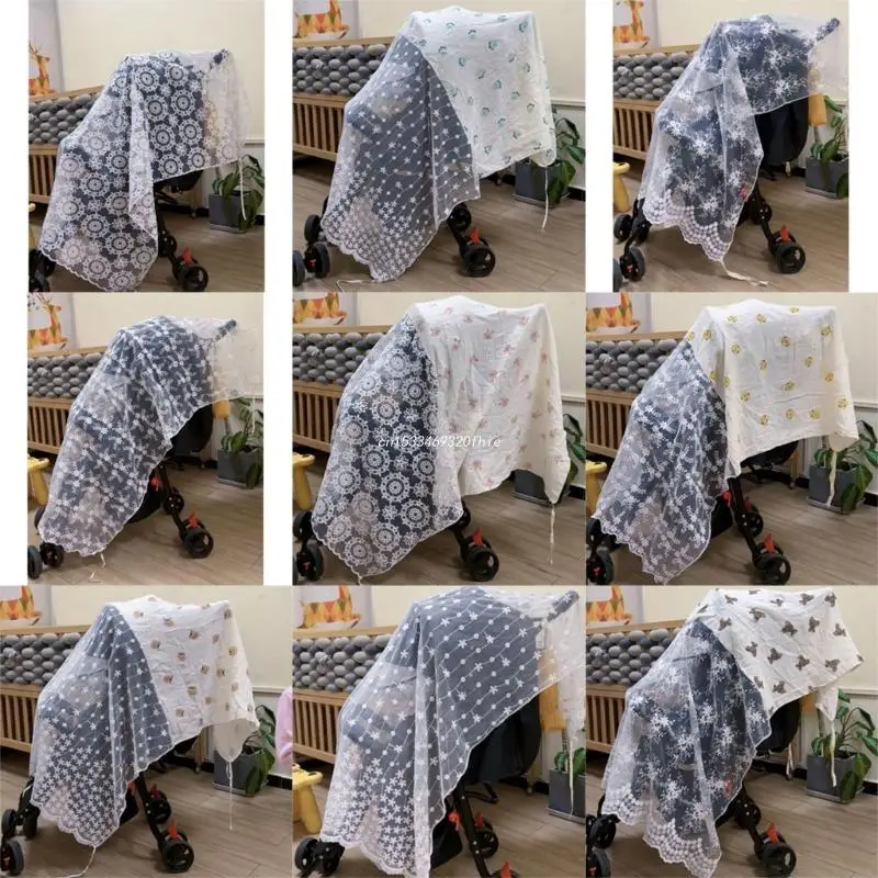 

Stroller Net Insect Net for Carseat Pram Embroidered Lace Cover Dropship