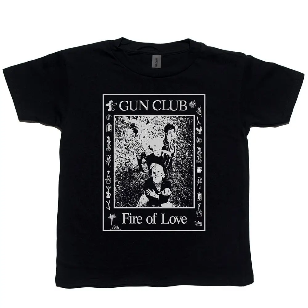 Футболка с изображением пистолета клуба огня любви ребенка