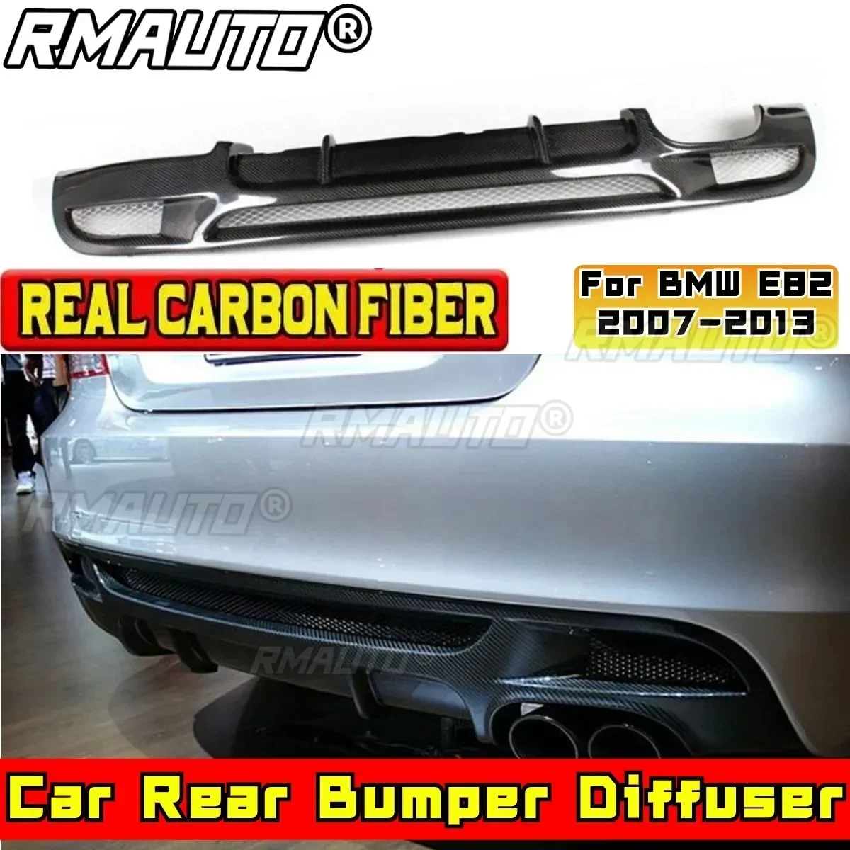 Для BMW E82 2007-2013 Автомобильные аксессуары Спойлер заднего бампера из настоящего