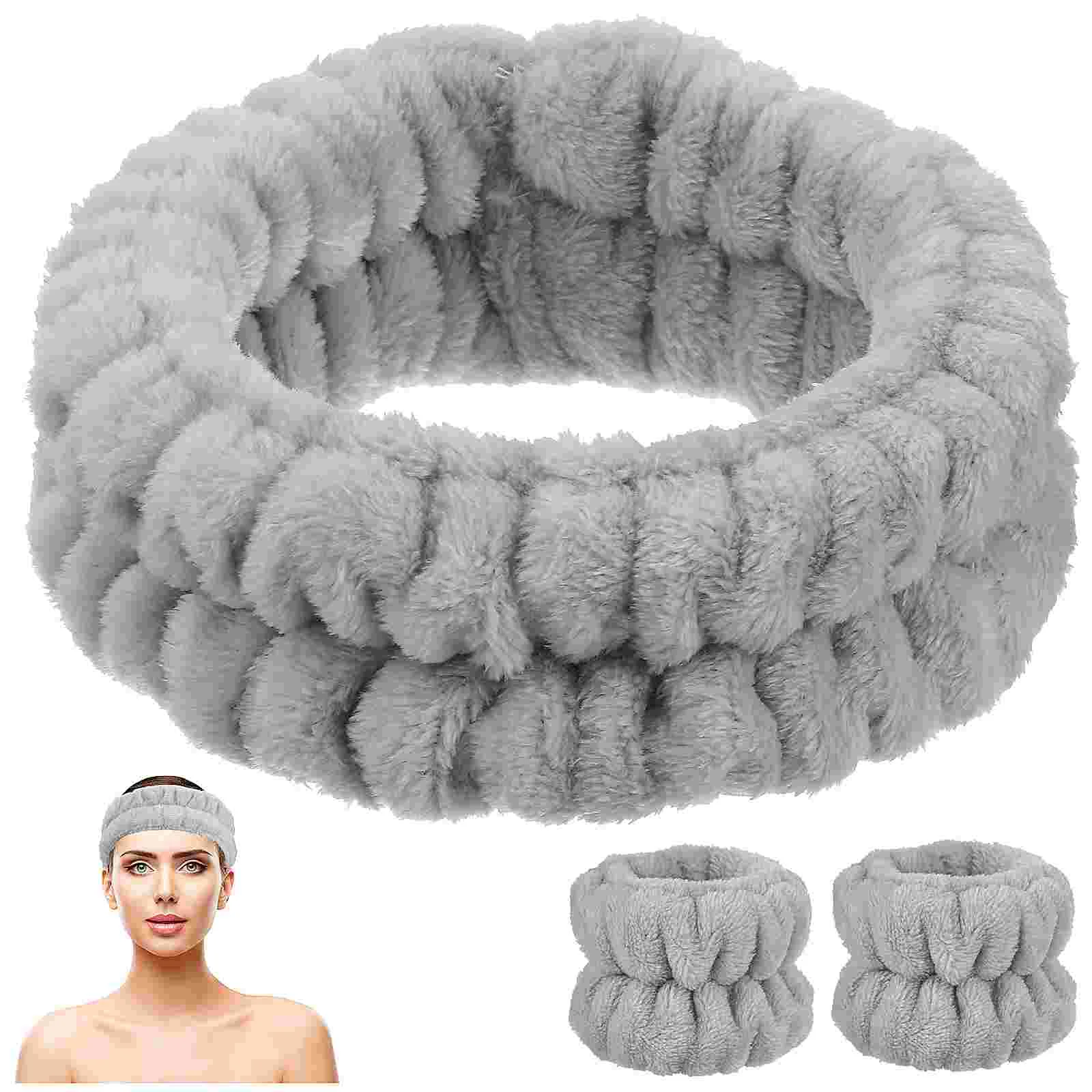 

Wash Belt Face Headband Wristband Semi-finished Product Skin Care Headbands Women Spa