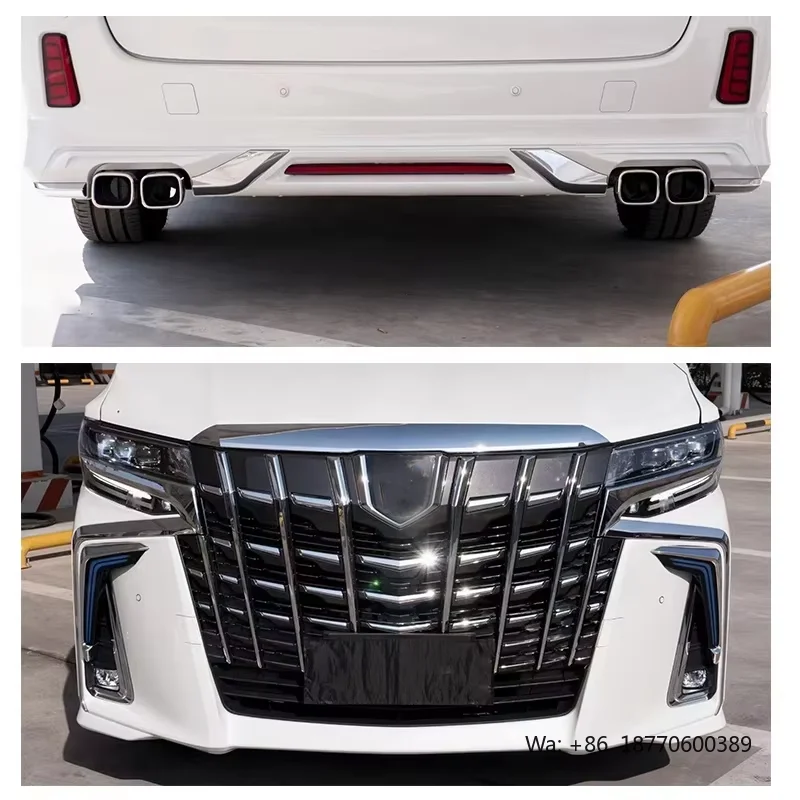 Фото Комплект внешних аксессуаров для автомобиля в стиле «Мона Лиза» для Toyota Alphard 2018-2021 годов выпуска (обновление) №4