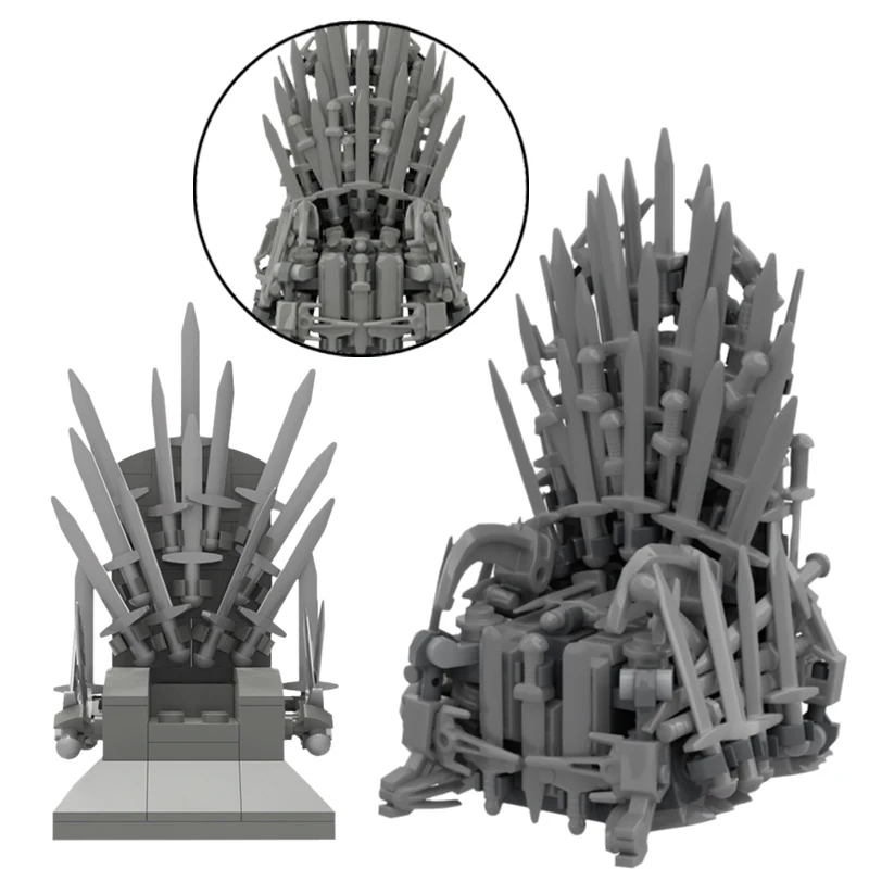 MOC-18100 классический фильм Волшебный вращающийся трон набор строительных блоков