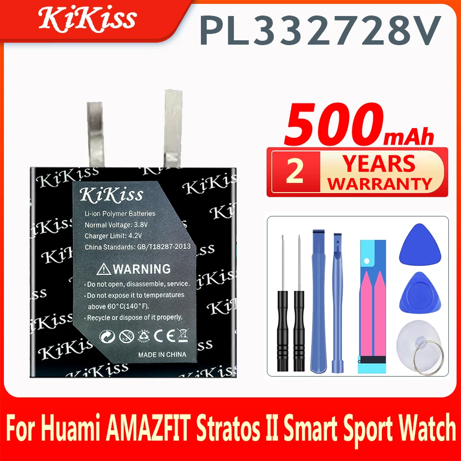 

Сменный аккумулятор KiKiss 450 мАч PL332728V для смарт-часов Huami AMAZFIT Stratos II 2