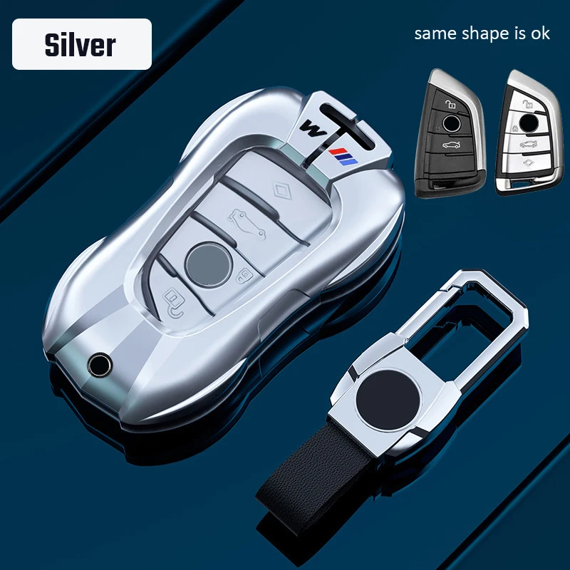 

Чехол для ключей из цинкового сплава, брелок для ключей для BMW 1 3 5 7 серии X3 X5 X6 F30 F34 F10 F20 G20 G30 G01 G02 G05 F15 F16