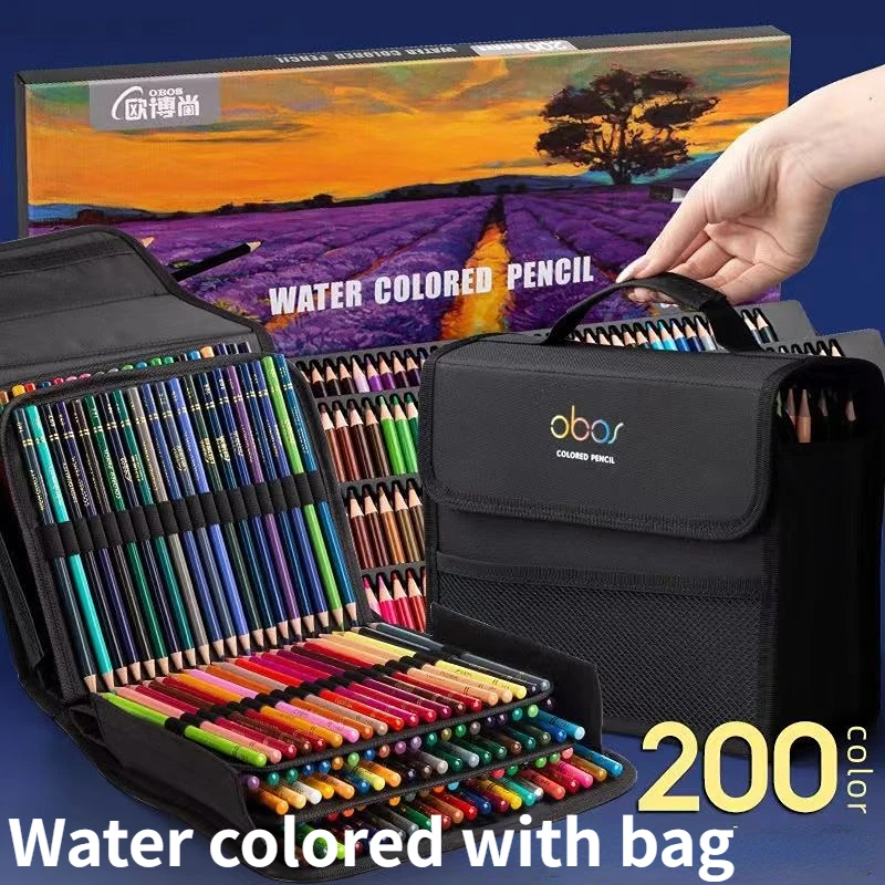 OBOS Pencil Storage Bag 48/72/120//150/200 Holes Colored Lea
