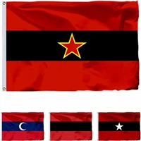 albania civil ensign 1945 flag 90x150cm 3x5f flags and banner 21x14cm